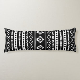 Cojín Patrón Aztec 2Way Negro y Blanco Mezclado Motifs (