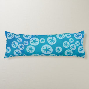 Cojín Patrón blanco y azul del dólar de arena