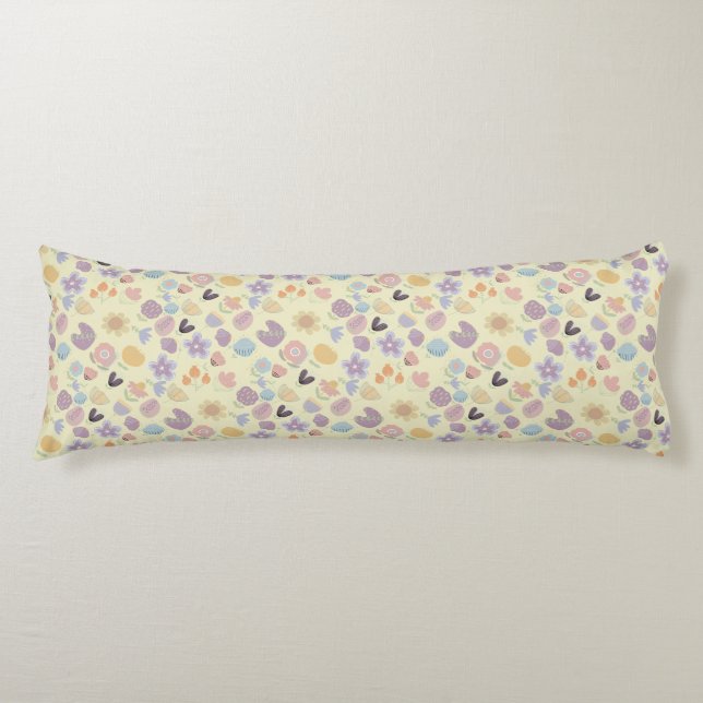 Cojín Patrón Boho 02.w LYellow BG (Anverso)