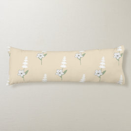 Cojín Patrón Botánico Bohemio Beige Floral