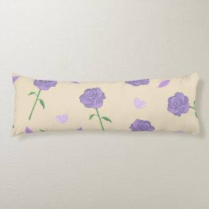 Cojín Patrón botánico de Boho floral beige morado Rosa