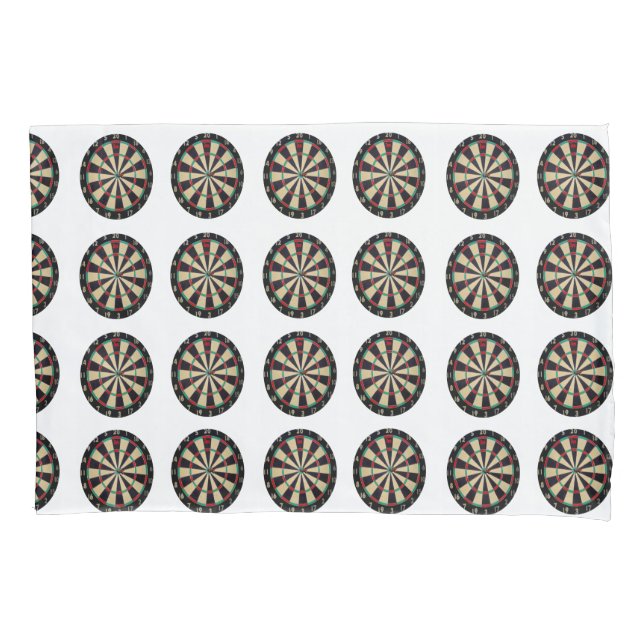 Cojín Patrón Bullseye de tableros, funda de almohada (Anverso)