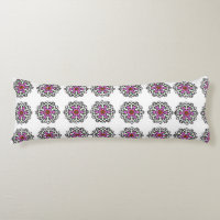 Patrón continuo de mandala floral: Boho Zen púrpur