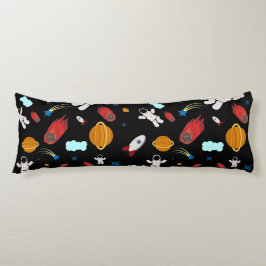 Cojín Patrón de astronauta y espacio exterior infantil