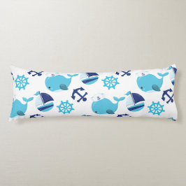 Cojín Patrón de ballenas, ballenas ricas, ballenas azule