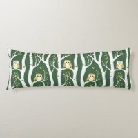 Patrón de búho caprichoso y árbol de aves