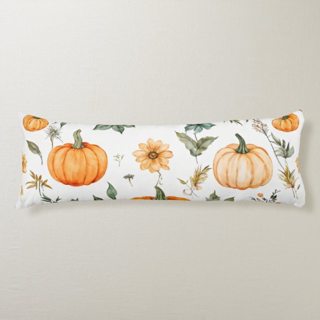 Cojín Patrón de calabaza rusa (Anverso)