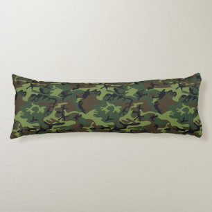 Cojín Patrón de camuflaje verde, patrón militar, ejércit