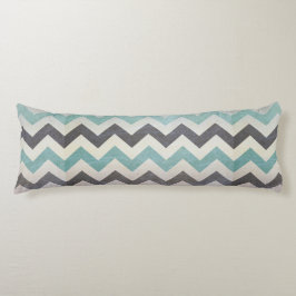 Cojín Patrón de Chevron sobre textura Metalizado por Shi