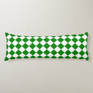 Cojín Patrón de Chevron Verde y Blanco 20" x 54"