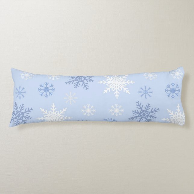 Cojín Patrón de copo de nieve (Anverso)