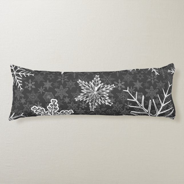 Cojín Patrón de copo de nieve	 (Anverso)