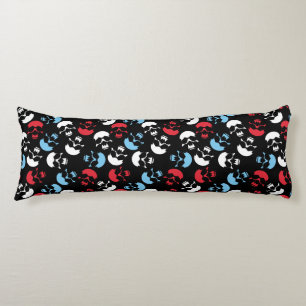 Cojín Patrón de cráneo multicolor