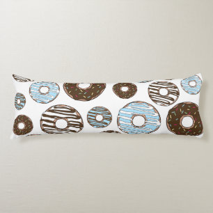 Cojín Patrón De Donuts, Donuts Azules, Donuts Marrones