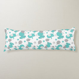 Cojín Patrón De Elefantes Azules, Elefantes Cutetos, Est