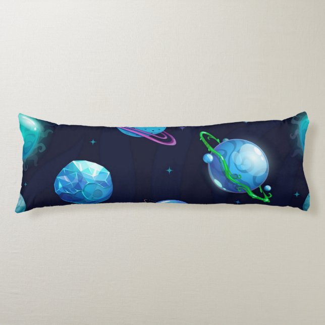 Cojín Patrón de espacio (Anverso)