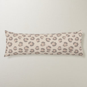 Cojín Patrón de estampado de leopardo neutro