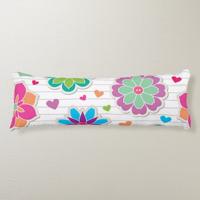 Cojín Patrón de flor (Anverso)