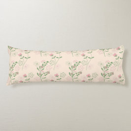 Cojín Patrón de flor del Retro Verde Rosa Y2K 70