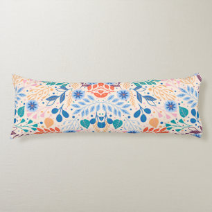 Cojín Patrón de follaje moderno de hojas coloridas