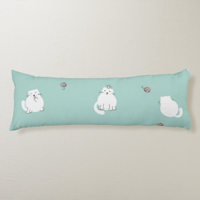 Cojín Patrón de gato (Anverso)