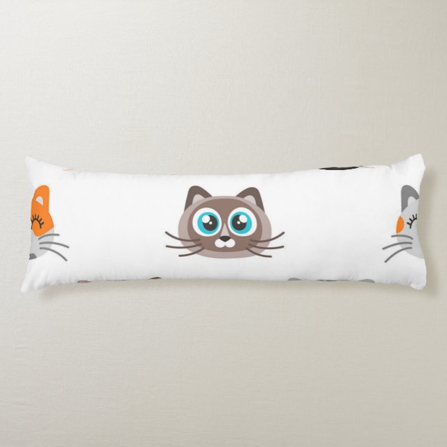 Cojín Patrón de gato (Anverso)