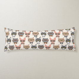 Cojín Patrón de gato curado
