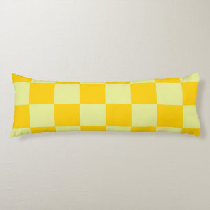 Cojín Patrón de Gingham de Yellow Checkered