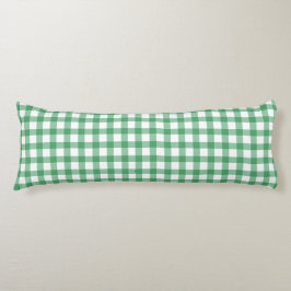 Cojín Patrón de gingham verde pastel lindo