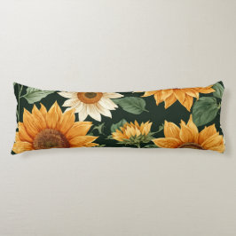 Cojín Patrón de girasol vintage de Boho Terracotta