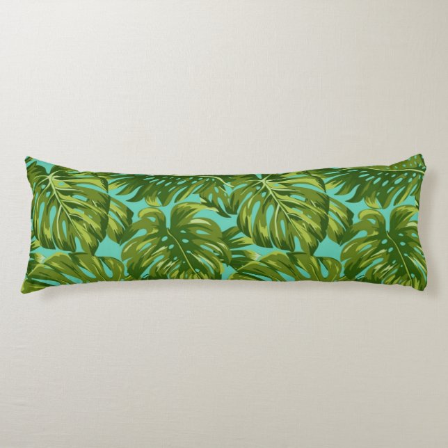 Cojín Patrón de hojas (Anverso)