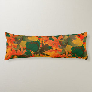 Cojín Patrón de hojas de caída para el otoño