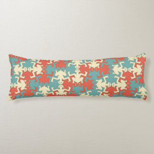 Cojín Patrón de hombres fuertes retro geométrico moderno