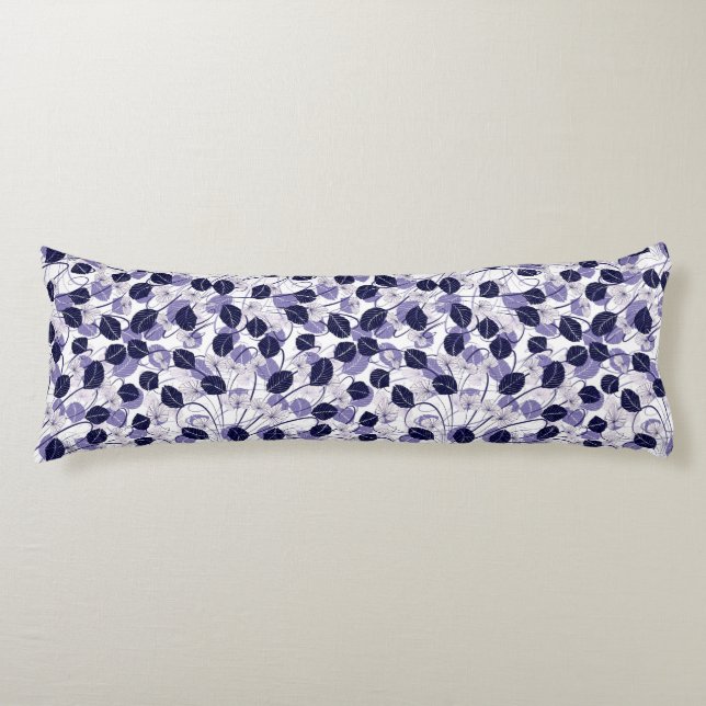 Cojín Patrón de Ilustracion Batik Purple y Vines (Anverso)