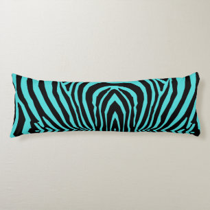 COJÍN PATRÓN DE IMPRESIÓN ANIMAL RETRO WILD AQUA NEGRO A