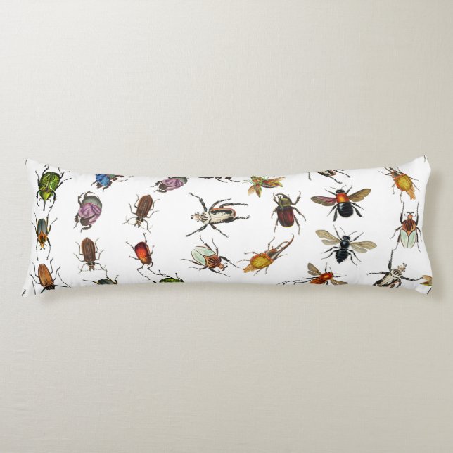 Cojín Patrón de insectos y bichos de época