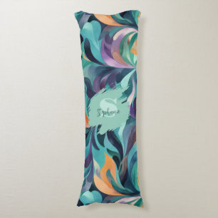 Cojín Patrón de inspiración Paisley-abstracta vibrante