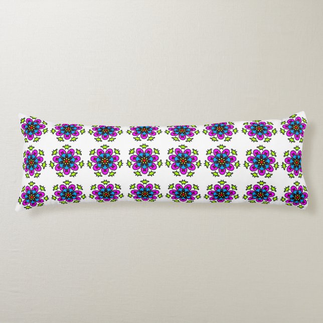 Cojín Patrón de Mandala Floral (Anverso)