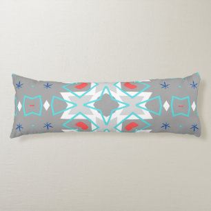 Cojín Patrón de mandala gris coral Boho floral geométr