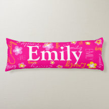 Patrón de nombre de flor personalizado amarillo ro