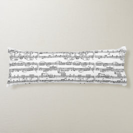 Cojín patrón de notas de música