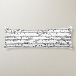 Cojín patrón de notas de música