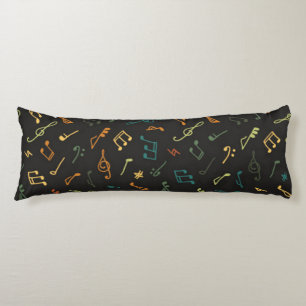 Cojín Patrón de notas musicales