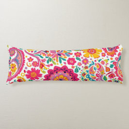 Cojín Patrón de Paisley Floral de Primavera