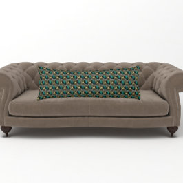 Cojín Patrón de pato mallard de cabeza verde