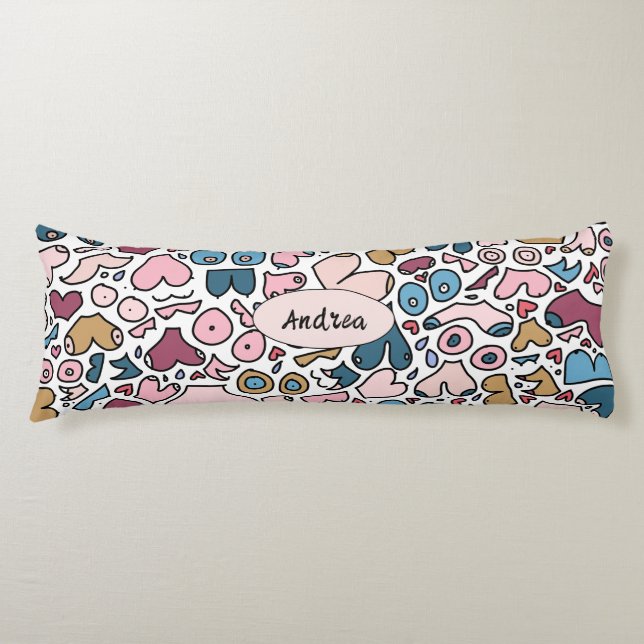 Cojín Patrón de pecho neutro (Anverso)