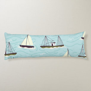 Cojín Patrón de pesca náutica poster arrojar cerámica de