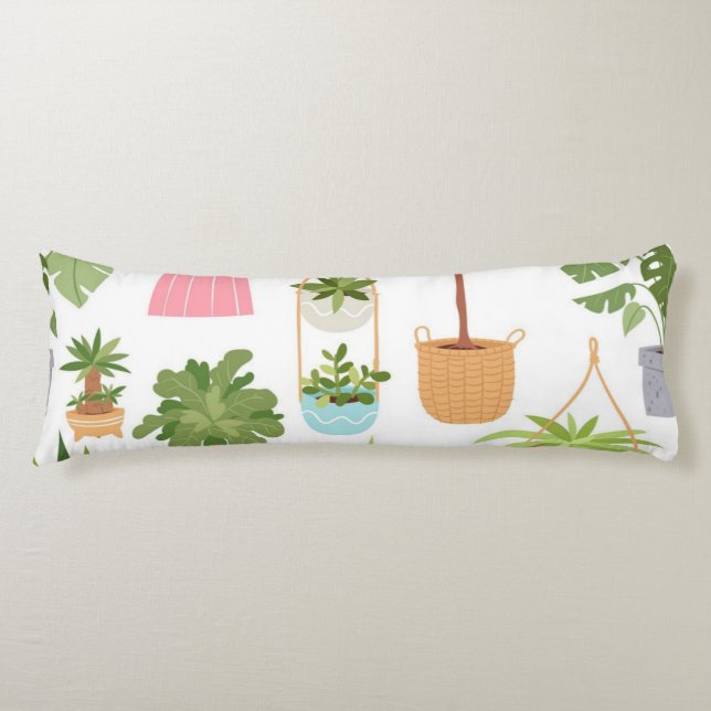 Cojín Patrón de planta (Anverso)