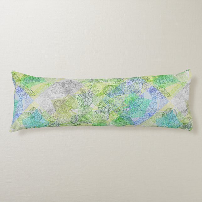 Cojín Patrón de plantas A02.b Sale de LGrey BG (Anverso)