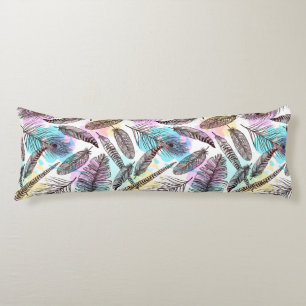 Cojín Patrón de plumas de pavo real